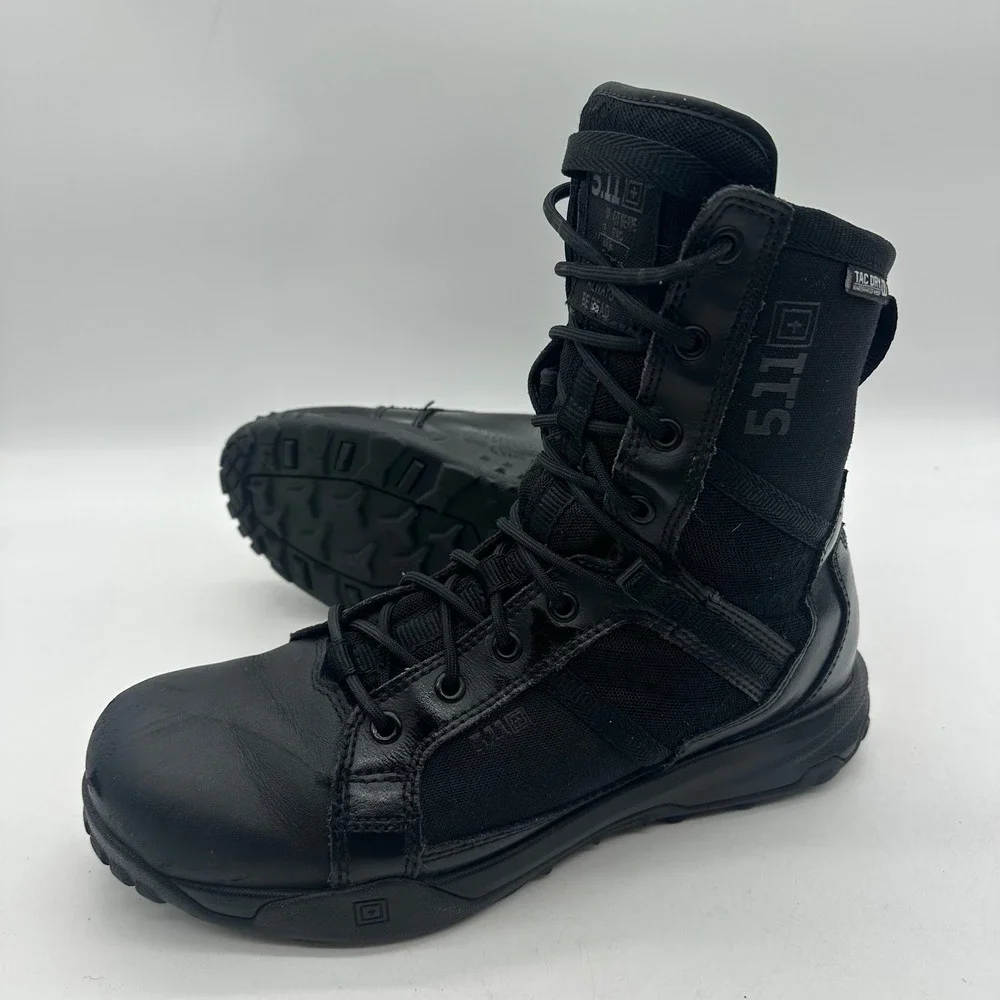 5.11 Tactical 12444 GCB Mens Size 9 A/T 8 SZ WP Waterproof‎ Side Zip Black Boots